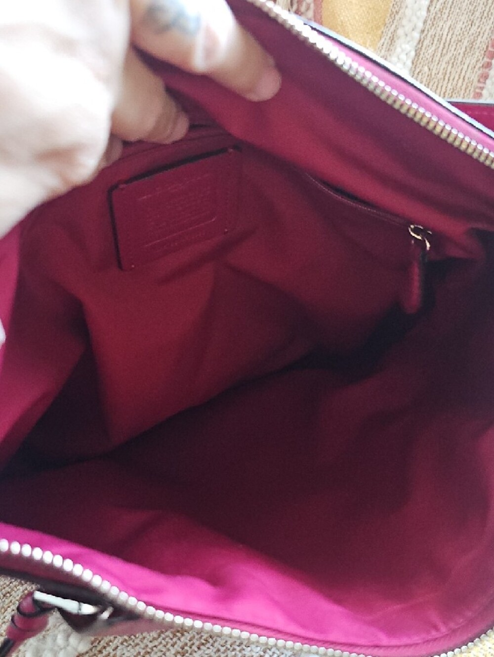 COACH Marlon Hobo In Dark Berry - Picture 9 of 11